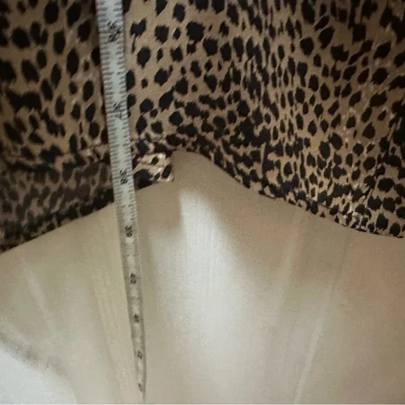 Emerson Fry Fiona Dress Little Cheetah Animal Print Silk brown m medium - Picture 4 of 8